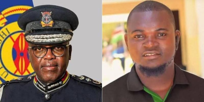 A collage of DIG Eliud Lagat and Late Blogger Albert Ojwang'